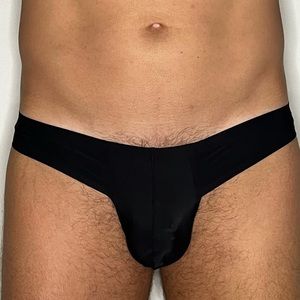 JJ Malibu Black stitch less thong